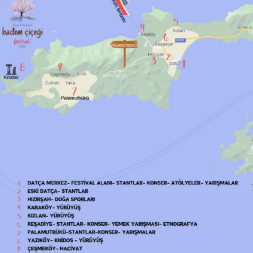Datça etkinlik haritası