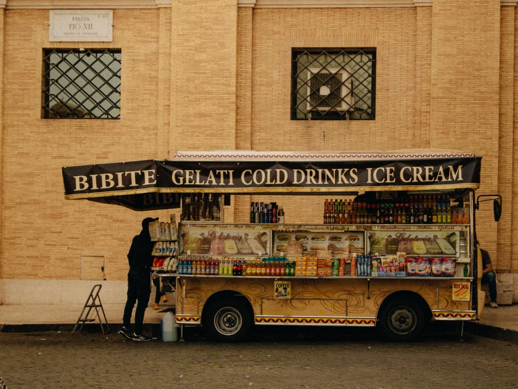 Roma'da fıstıklı gelato