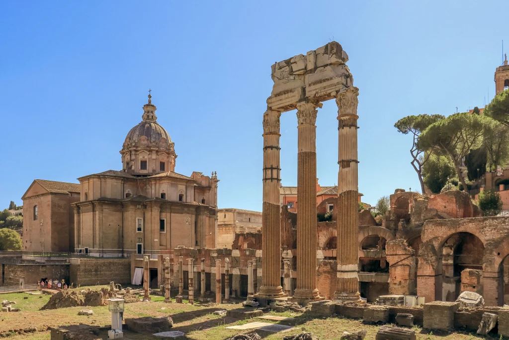 Capitol Tepesi'nden Roma Forumu kalıntıları